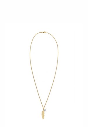 SPARKLING FEATHER CHARM - MIT KRISTALLEN VON SWAROVSKI® - Verižica - gold-coloured