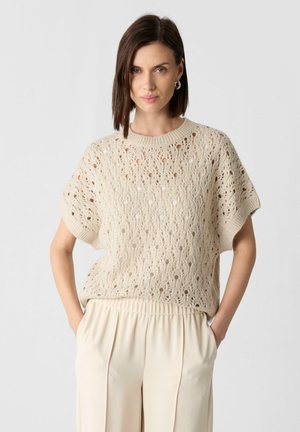 T-shirt print - beige