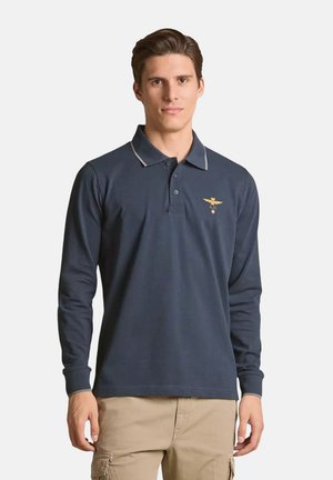 BASICA MANICA LUNGA - Polo - blu