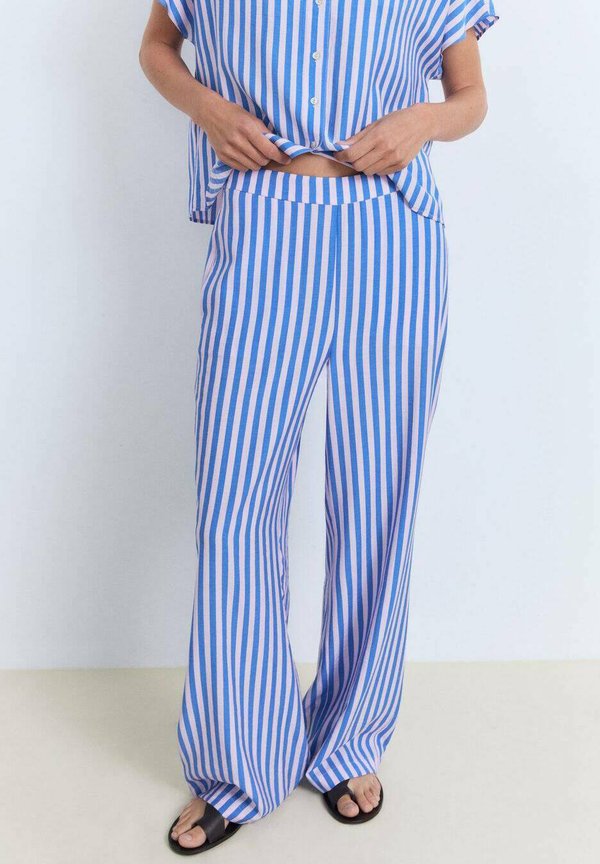 STRIPE-PRINT STRAIGHT - Stoffhose