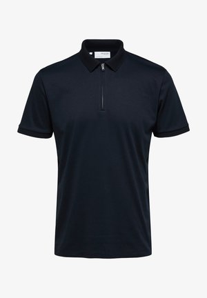 Selected, SLHFAVE ZIP - Polo majica - sky captain