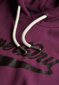 Superdry & Co SUPER ATHLETICS  - Jersey con capucha - aubergine purple