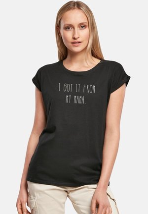 ROLL GOMAMA - Print T-shirt - black