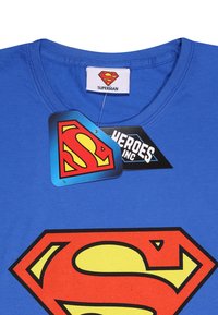 Henry Tiger DC COMICS SUPERMAN LOGO - Triko s potiskem - royal blue