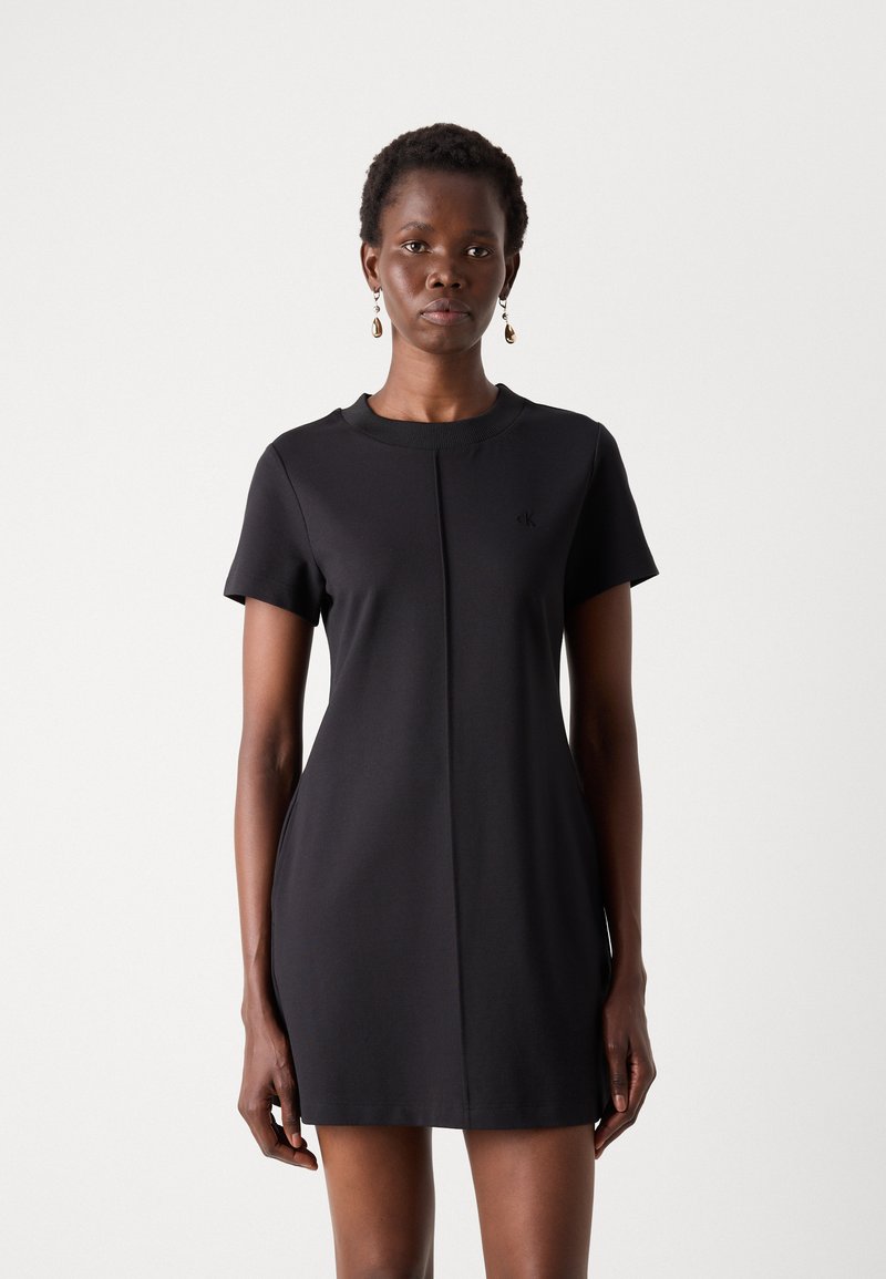 Calvin Klein Jeans MILANO T SHIRT DRESS - Jersey dress - black - Zalando Calvin Klein Jeans MILANO T SHIRT DRESS - Jersey dress - black - Zalando