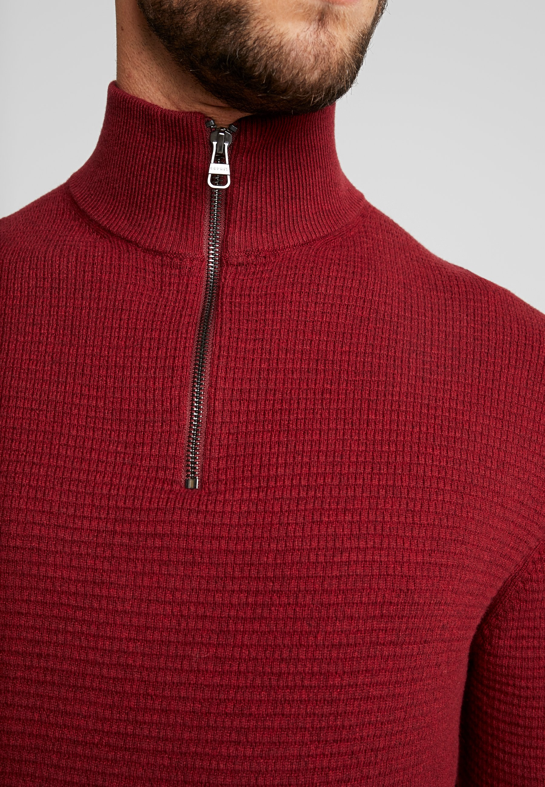 Esprit COWS Strikkegenser dark red Zalando.no Esprit Strikkegenser - dark red