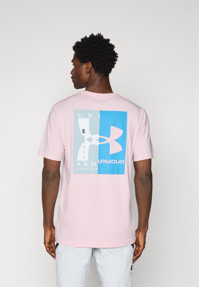 Under Armour - EVOL LOGO - T-shirt imprimé - prime pink/ether blue/white, Agrandir