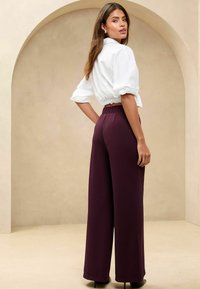 Lipsy HIGH WAIST WIDE LEG - Kelnės - red