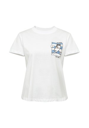 Mavi, MAVI GRAPHIC TSHIRTS CAT PRINTED  T-SHIRT - T-Shirt print - white