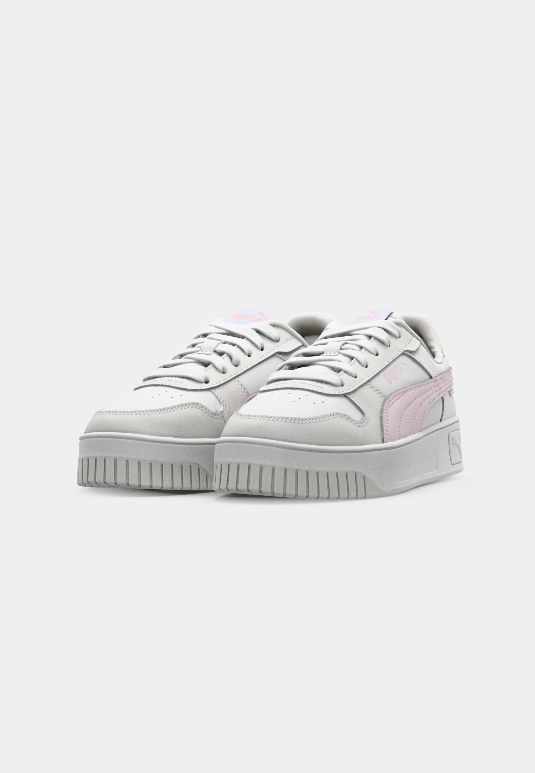 Puma CARINA STREET - Trainers - white rose mauve feather gray/white -  Zalando.co.uk