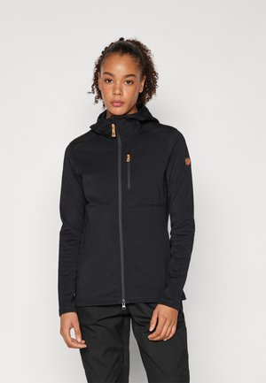 KEB FLEECE HOODIE W - Fleecejakke - black