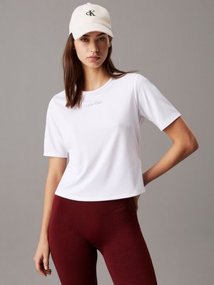 CK SPORT -SS TEE - Majica kratkih rukava s printom - brilliant white