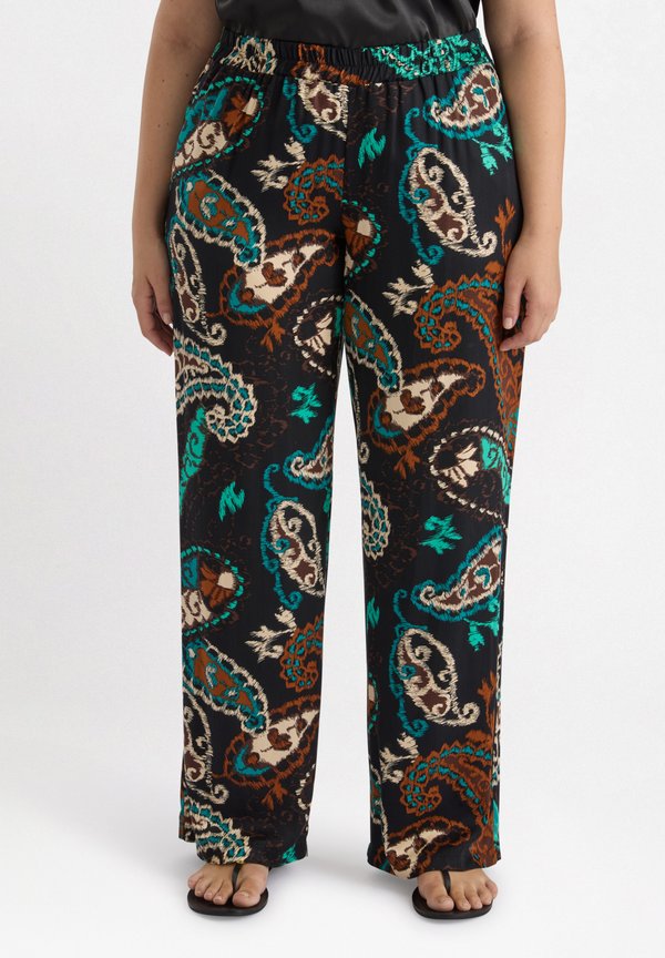 DRITTI STAMPATI - Stoffhose - nero