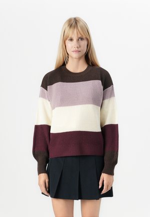 VISEJA  O NECK  - Pullover - winetasting/natural