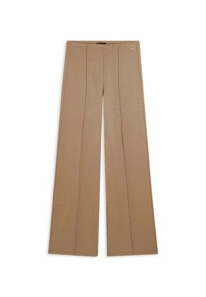 WIDE CON CUCITURA CENTRALE - Pantalon classique - mottled beige