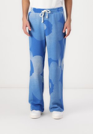 VARRET UNIKKO TROUSERS UNISEX - Tracksuit bottoms - blue/off white