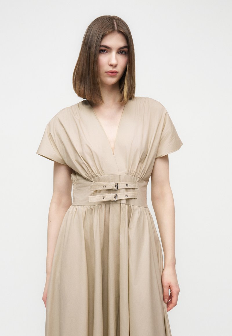 dkny beige dress Dkny Womens Ribbed Sweater Dress, Brown, Large