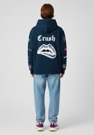 Sweater met rits - dark blue