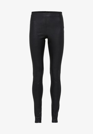 Selected, SFSYLVIA - Nahkpüksid - black