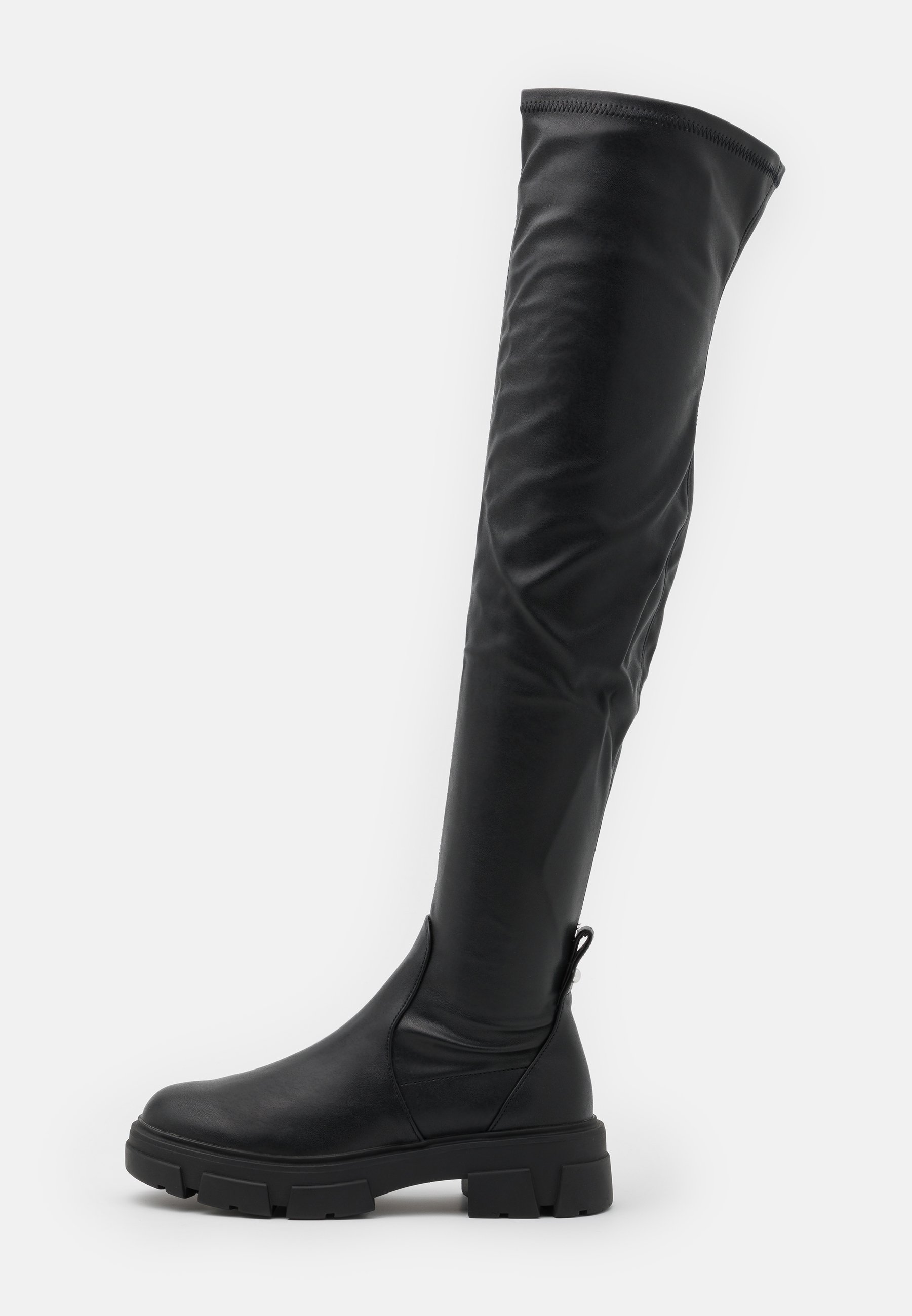 aldo black knee high boots