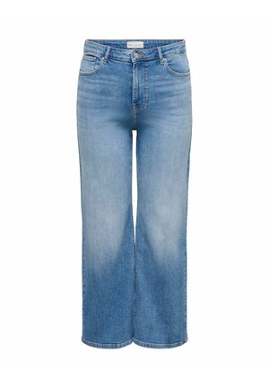 ONLY Carmakoma, WIDE-FIT JEANS CARJULLES HIGH WAIST WIDE LEG FIT JEANS - Coupe large - medium blue denim