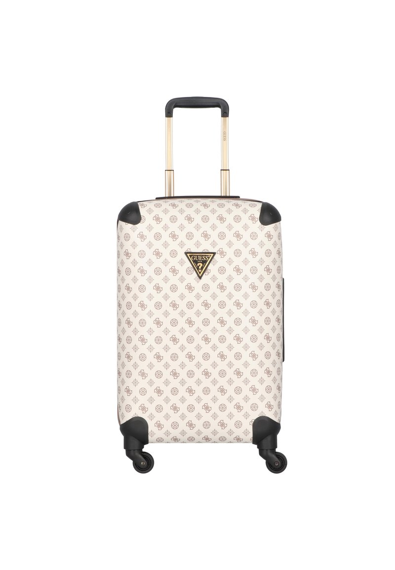 Guess WILDER TROLLEY Wheeled suitcase cream logo/offwhite Zalando.de