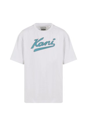 VARSITY PALM - Printtipaita - white