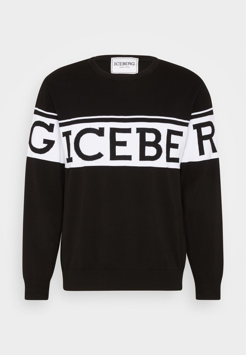 Herren T-shirts & Polos | Iceberg MAGLIA GIROCOLLO Strickpullover fantasia/schwarz - FB06967 Herren T-shirts & Polos | Iceberg MAGLIA GIROCOLLO Strickpullover fantasia/schwarz - FB06967