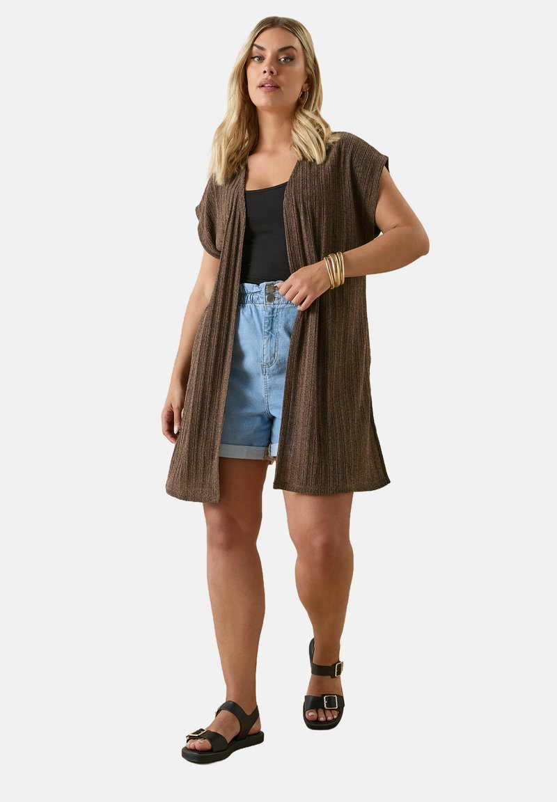 Yours Clothing - Cardigan - chocolate, Enlarge