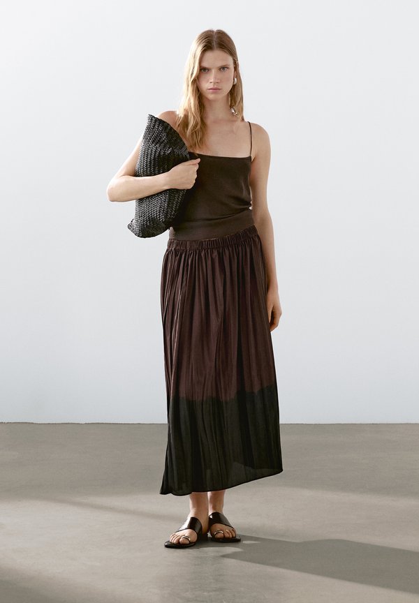 FLUID - A-line skirt - bordeaux4