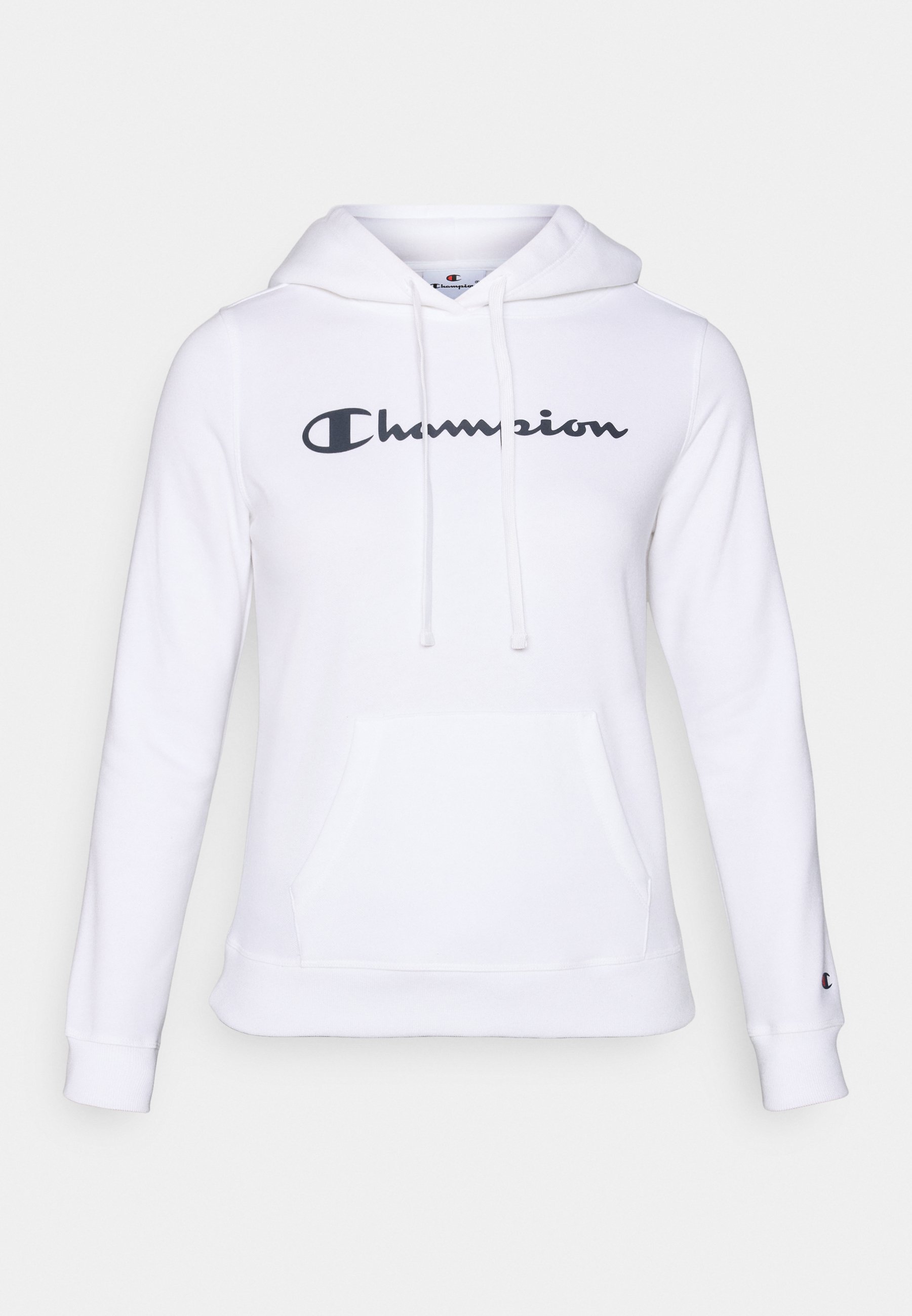 Champion BASICS HOODIE LARGE LOGO - Mikina s kapucí - white