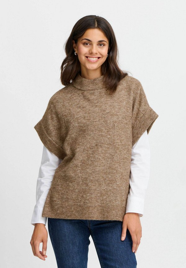 FRSANNY - Basic T-shirt - rain drum melange