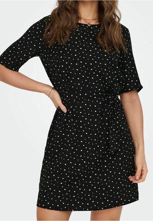 Jurk - mottled black