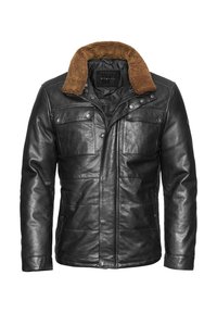 BUMARCELLO - Lederjacke - schwarz