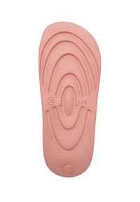 Semelle intérieure rose pâle avec surface texturée, présentant des motifs ovales et des marquages de taille "36" et "646" sur le côté. Forme arrondie.