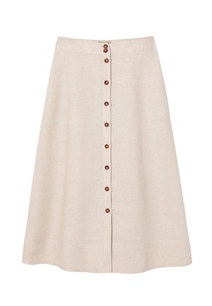 TATUUM, ARTICLE TAG: SKIRT - ARTICLE NAME: TRAKO 2 - sukňa v tvare A - light beige melange