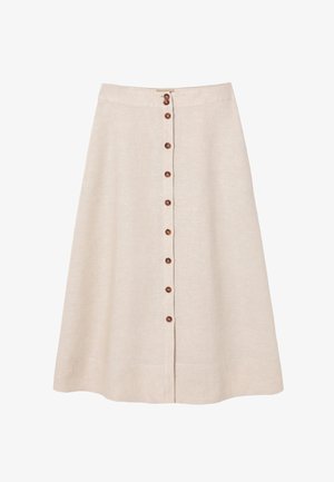 TATUUM, ARTICLE TAG: SKIRT - ARTICLE NAME: TRAKO 2 - sukňa v tvare A - light beige melange