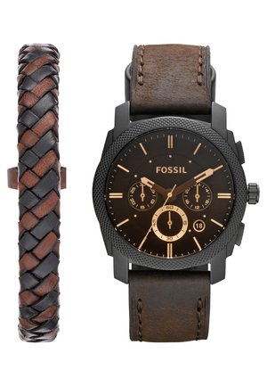 Fossil MACHINE SET - Óra - dunkelbraun