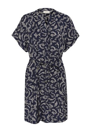 Kaffe KABARTON - Skjortekjole - midnight marine lace print