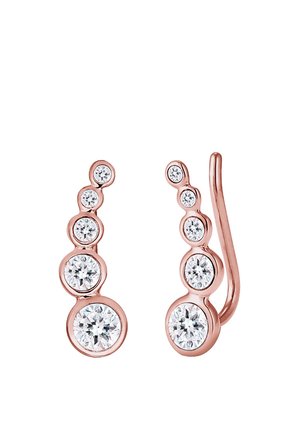 SPARKLING BASIC - MIT KRISTALLEN VON SWAROVSKI® - Uhani - roségold-coloured
