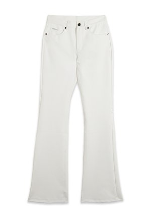 FLARE IN CON VITA REGULAR - Pantalones - white