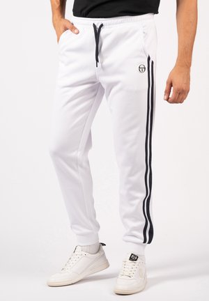 YOUNG LINE - Tracksuit bottoms - white navy