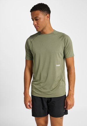 PULSE WORKOUT  - Sports T-shirts - deep lichen green