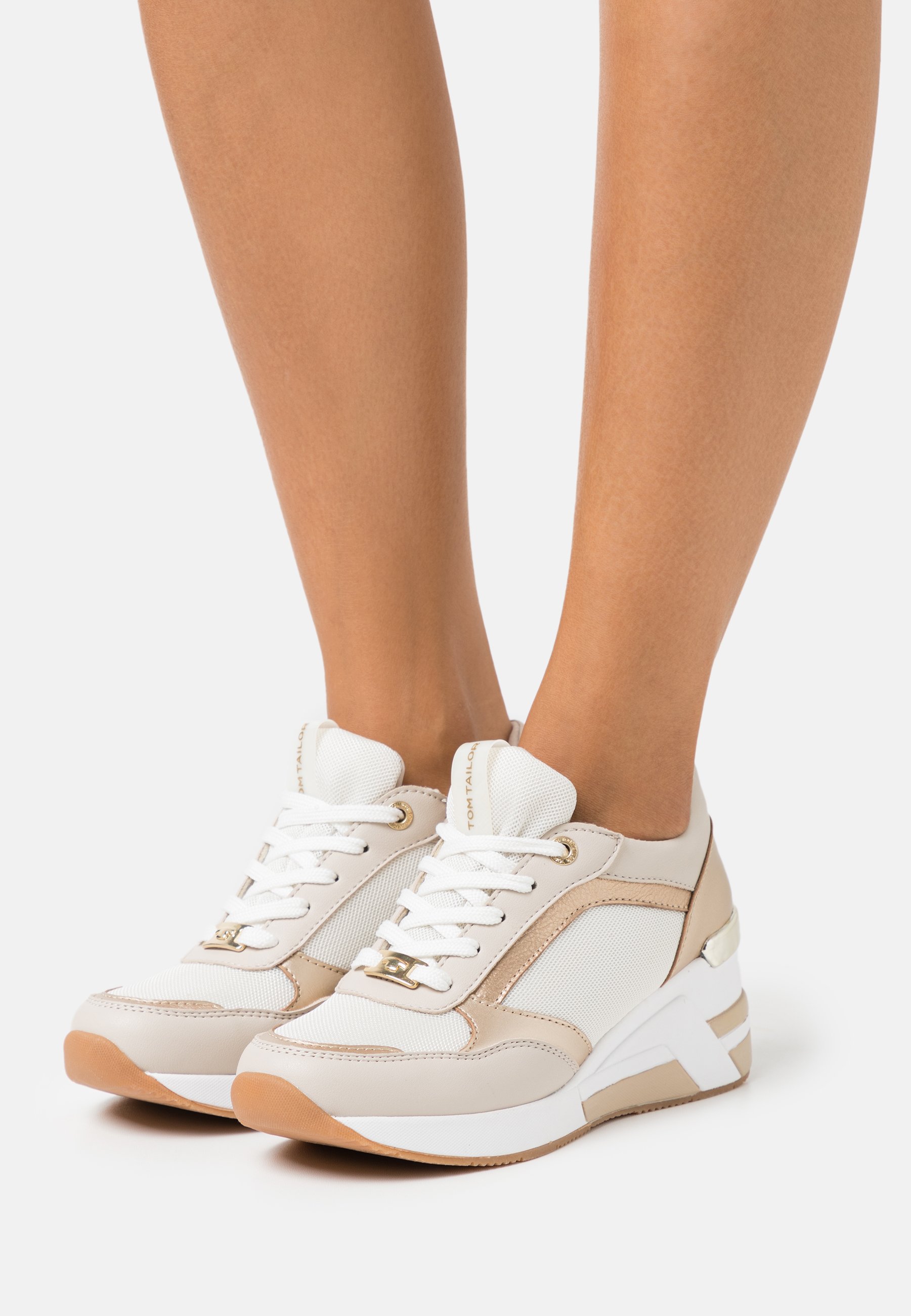 TOM TAILOR Sneakers hoog - beige/Beige - Zalando.nl
