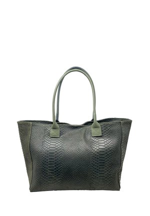 CHICCA BORSE Handtas - pitonato verde scuro