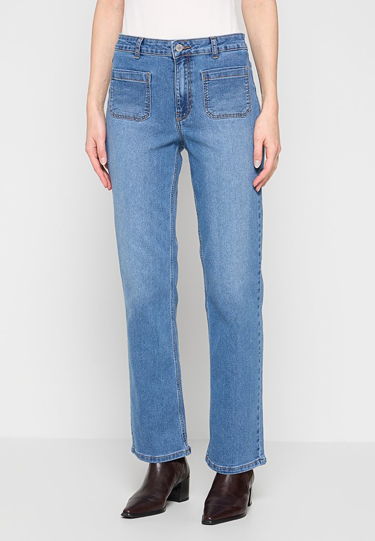 Vero Moda Straight leg jeans blauw denim/bluedenim Vero Moda Straight leg jeans blauw denim/bluedenim
