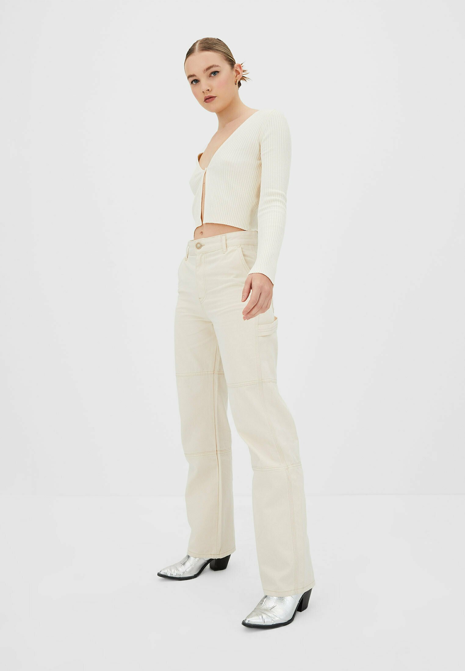 Stradivarius WORKWEAR - Straight leg 