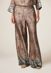 Oltre PALAZZO IN  FANTASIA - Pantalon classique - beige