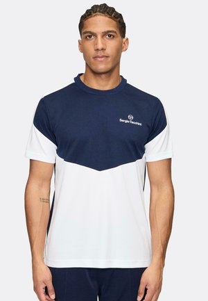 T-shirt con stampa - navy white