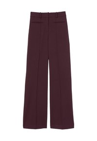 Reiss CLAUDE HIGH RISE FLARED  - Housut - burgundy